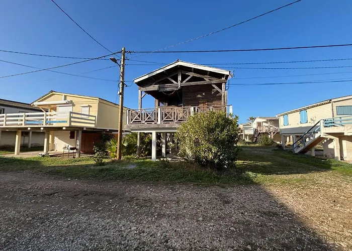 Aig 195 Chalet Loft En Bois Massif Avec Terrasse Et Vue Mer Alpehytte Gruissan